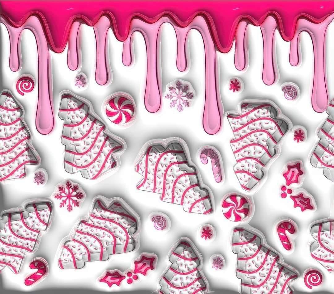 Pink Tree Cakes