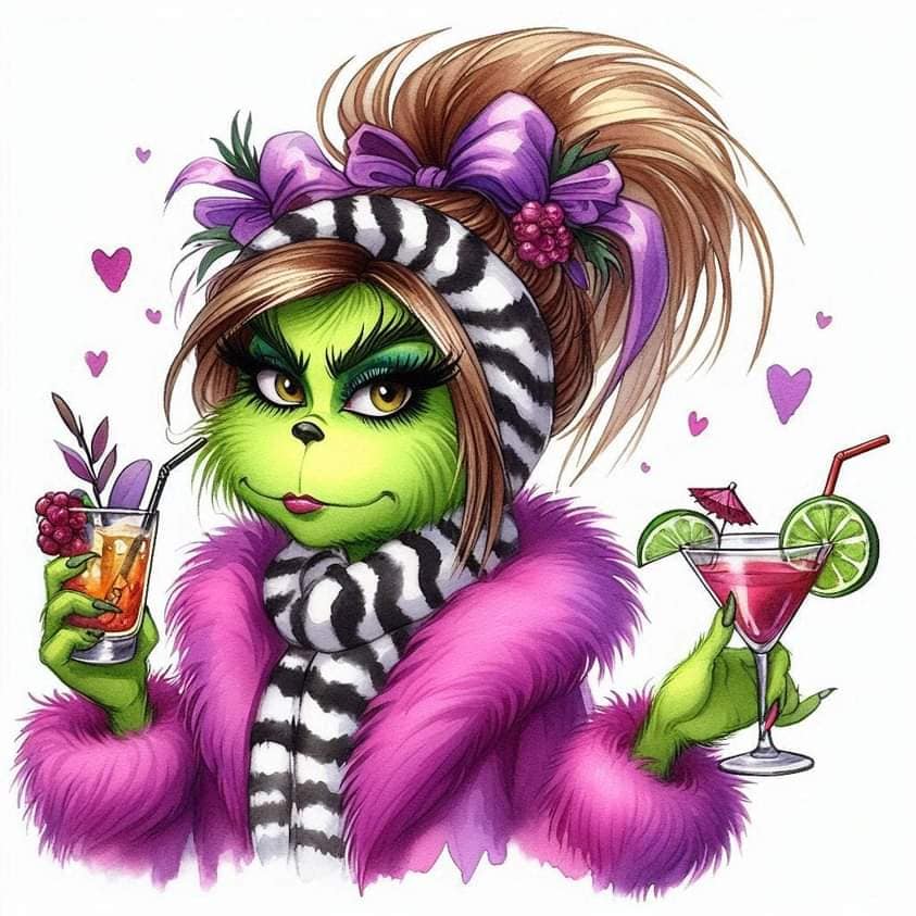Purple Lady Grinch Cocktail