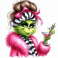 Pink Lady Grinch Cocktail
