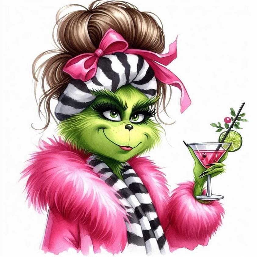 Pink Lady Grinch Cocktail