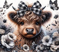 Brown Cow And Plaid