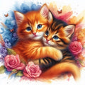 Kittens Hugging