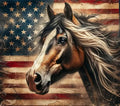 Horse And Flag
