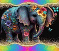 Elephant And Flowers