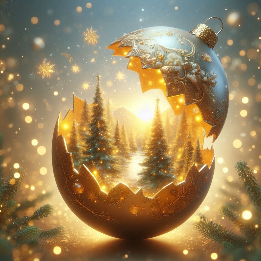 Broken Christmas Bulb