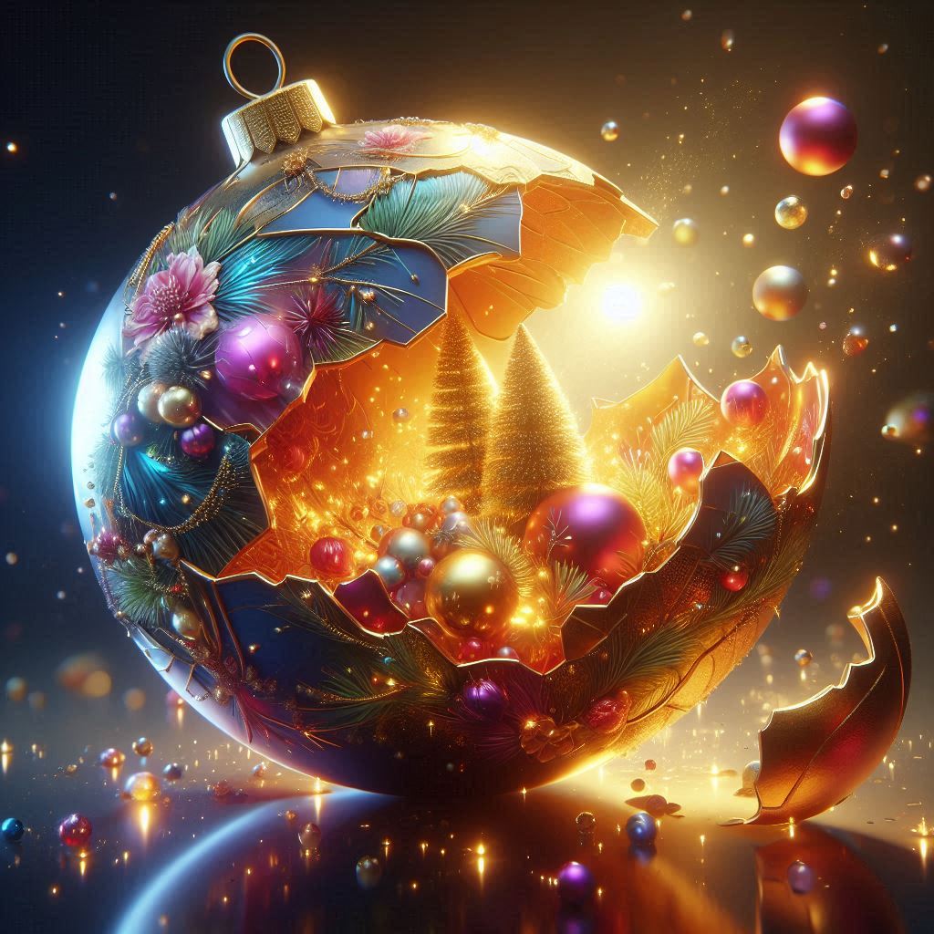 Broken Christmas Bulb