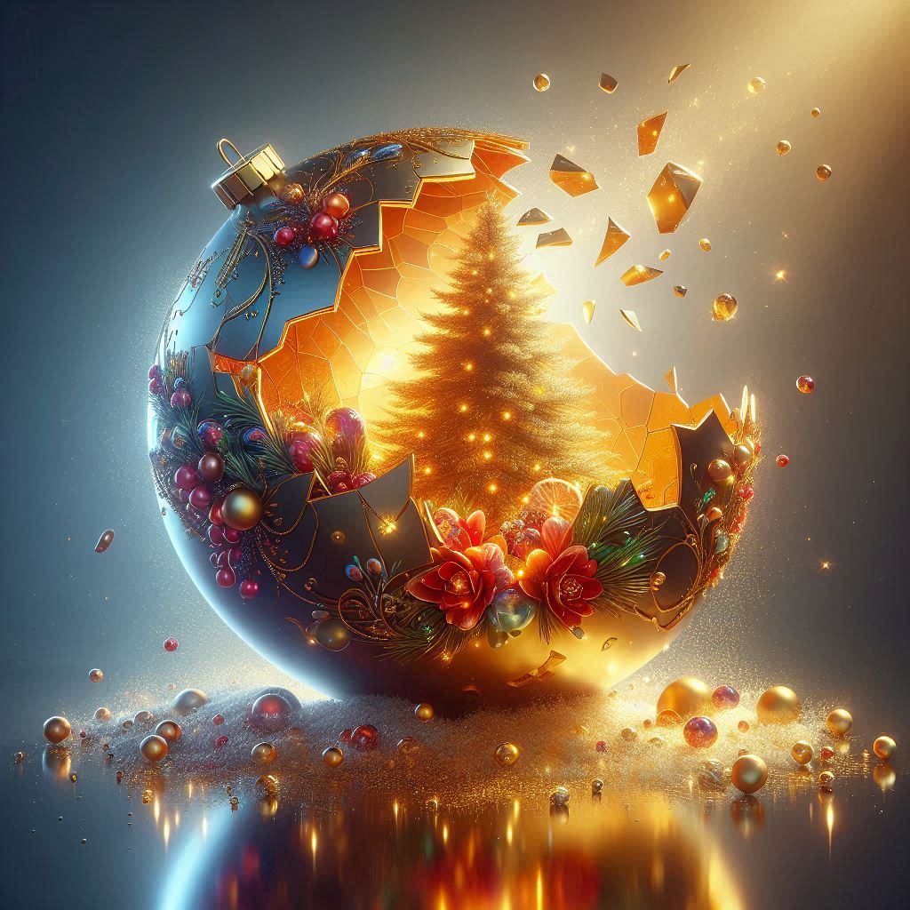 Broken Christmas Bulb