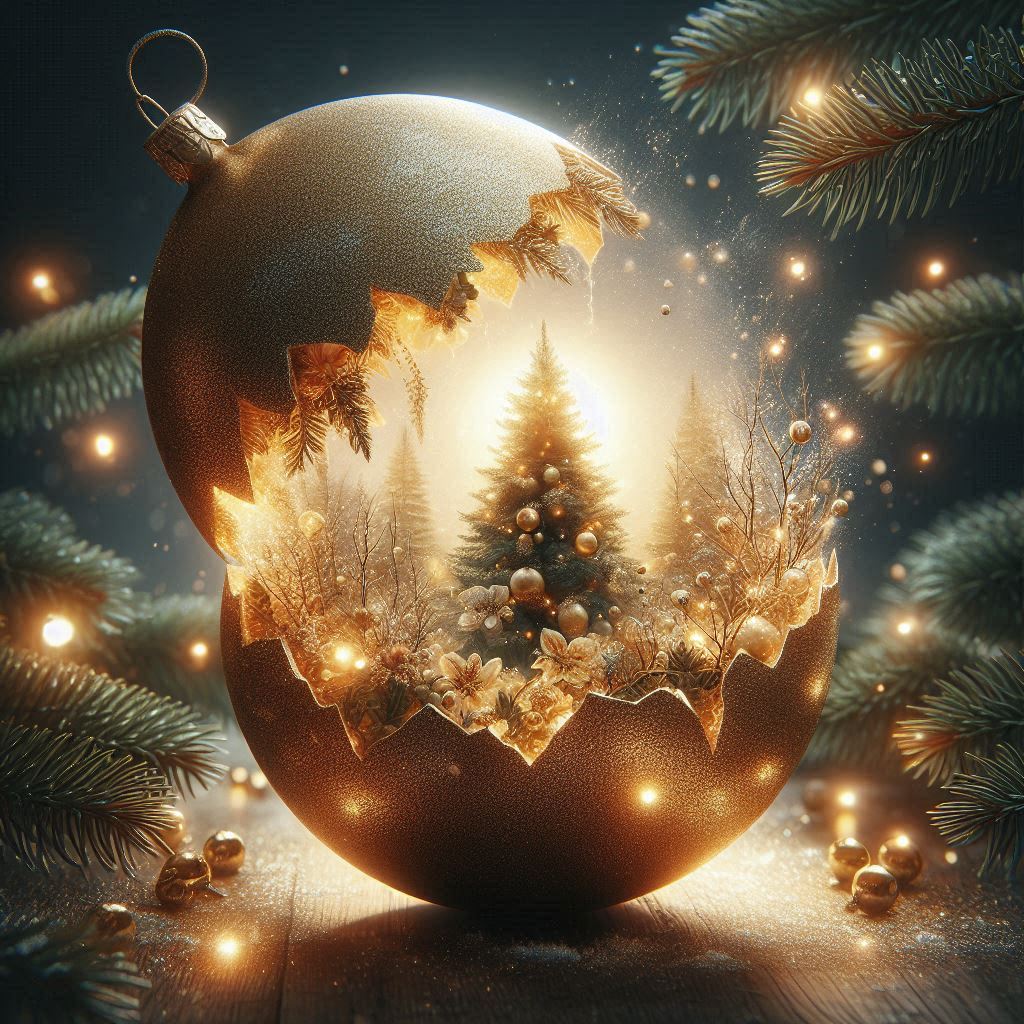 Broken Christmas Bulb