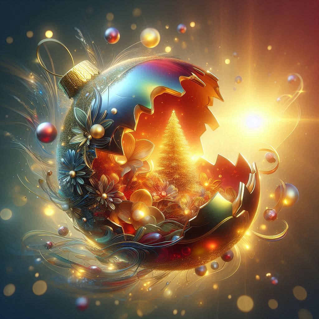 Broken Christmas Bulb