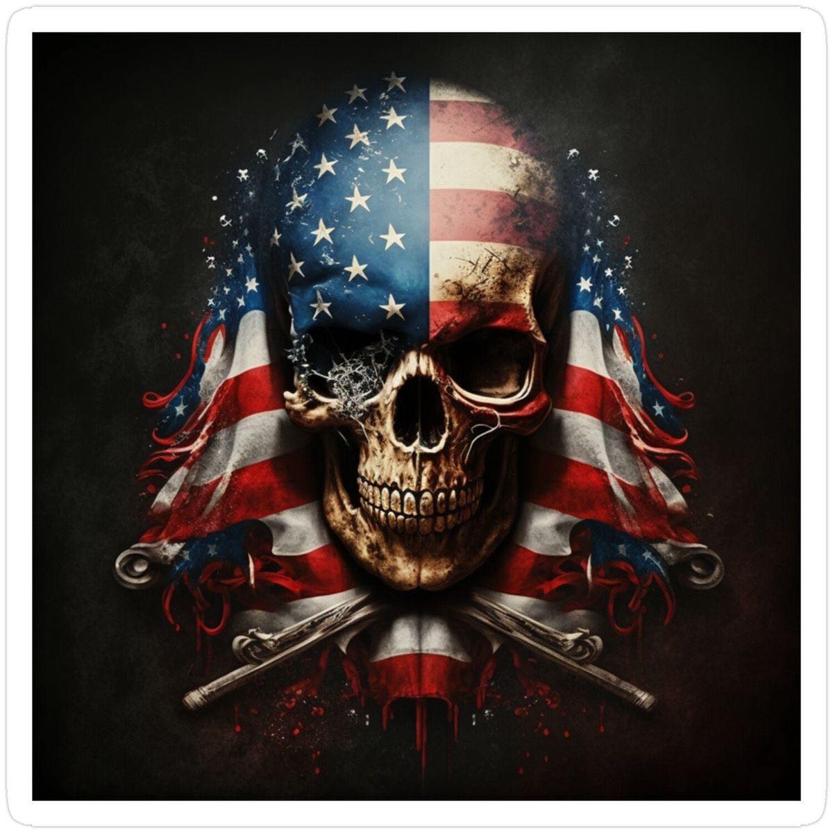 Flag And Skull