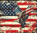 Eagle And Flag