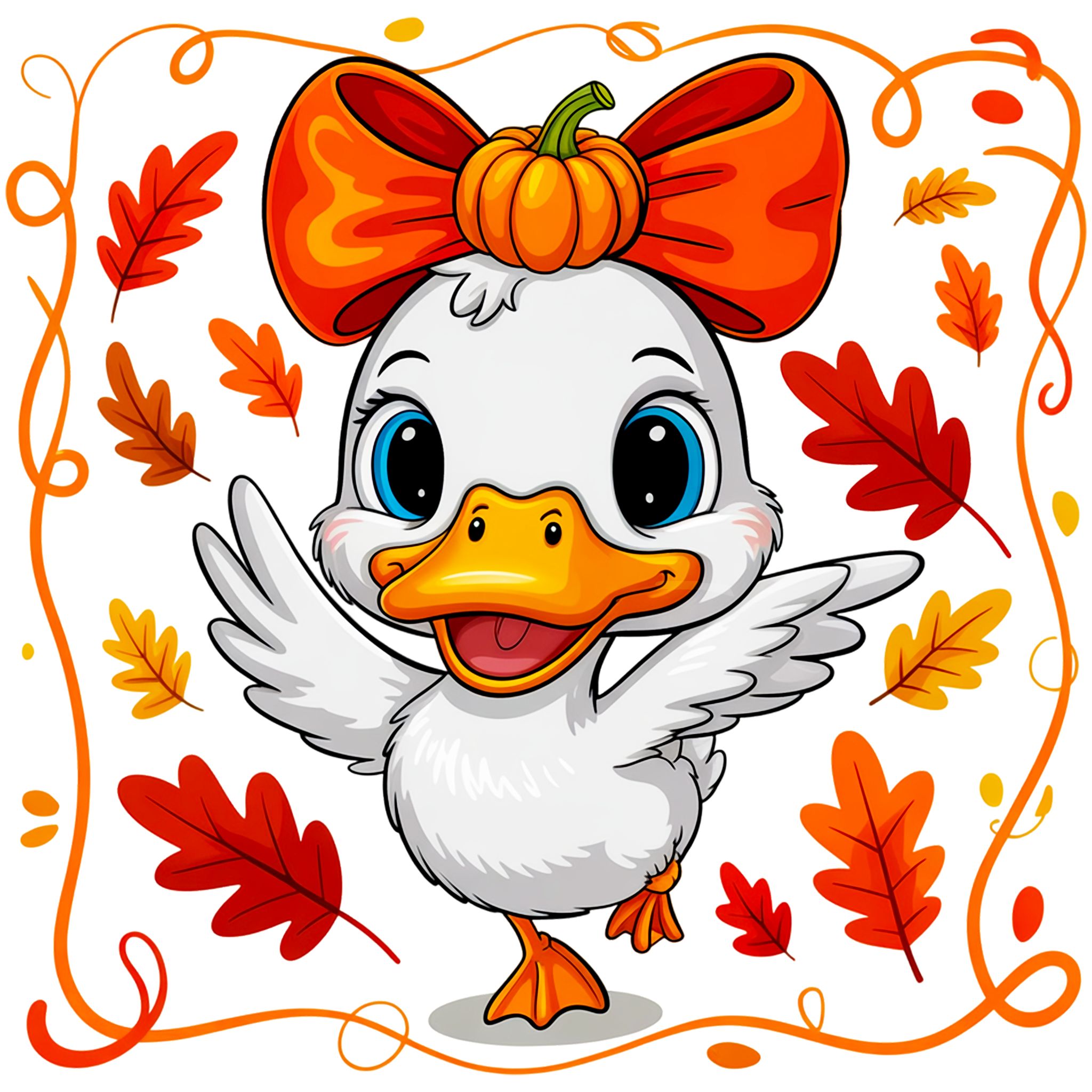 Duck With Ribbon