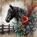 Horse And Flowers