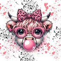 Cow With Pink Bow