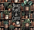 Books Plants And Coffee