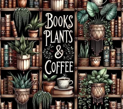 Books Plants And Coffee