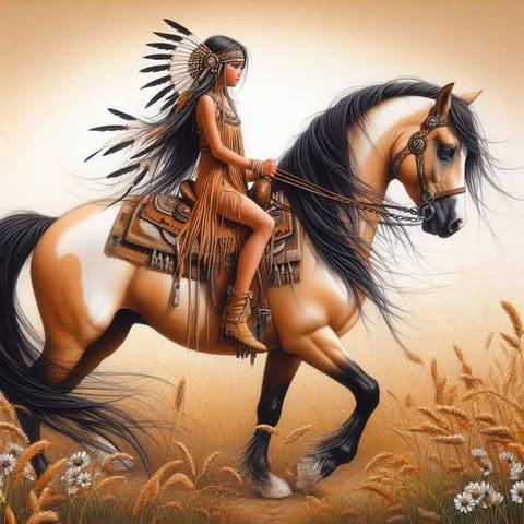 Native American On Horse