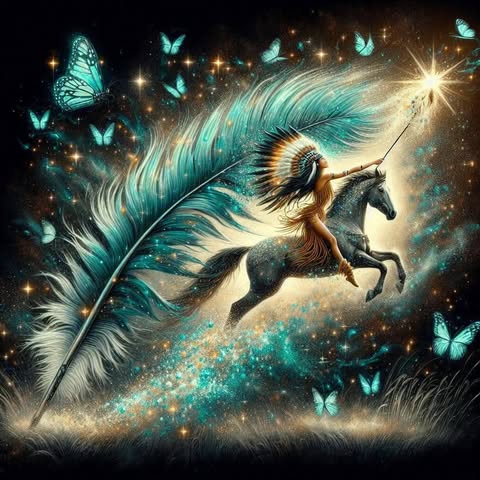 Native American On Horse