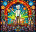 Stained Glass Rick And Morty