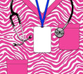 Pink Stripe Scrubs