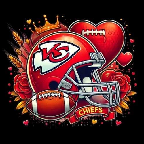 KC Chiefs Hearts And Roses