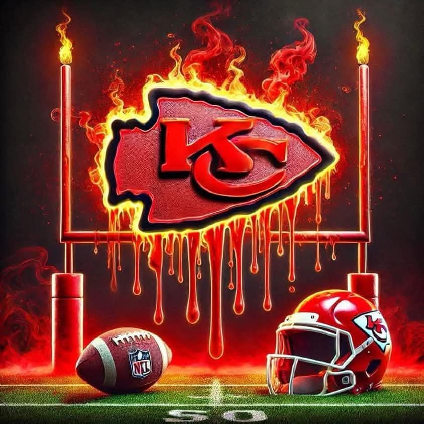 Flaming Goal Post
