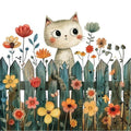 Cat On Fence